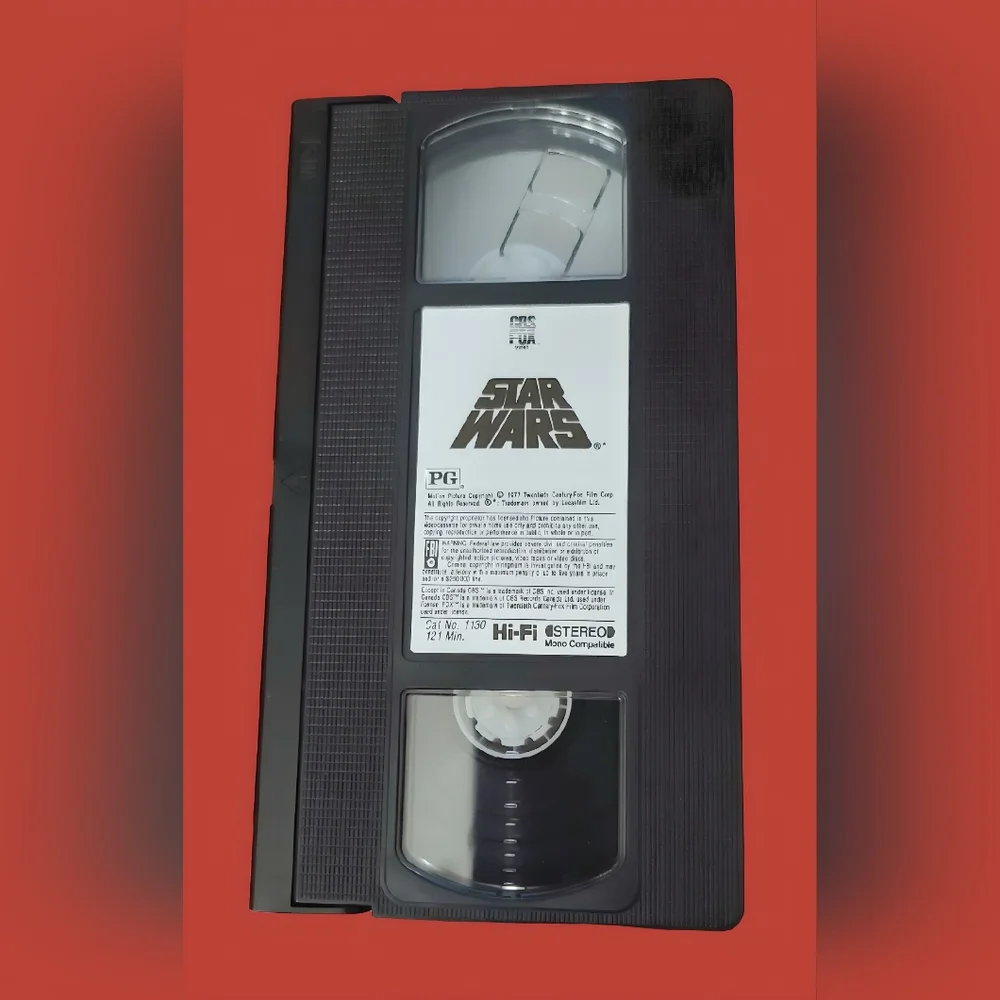 Star Wars VHS Tape - Black Cover